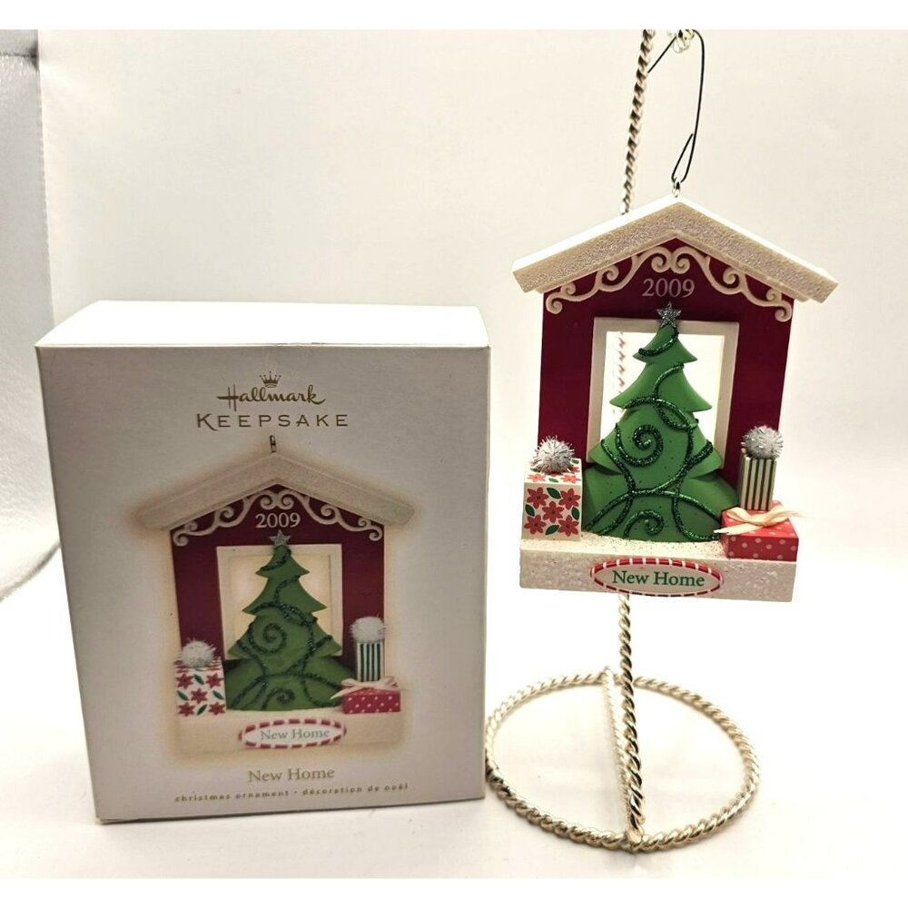 Hallmark Keepsake Christmas Ornament New‎ Home Dated 2009 Tree Presents 3x3.75